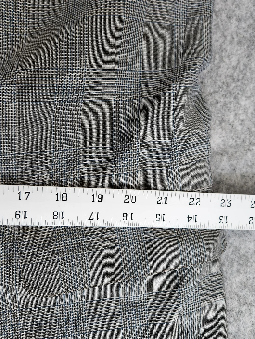 Vintage Brooks Brothers 346 Blazer Suit 44R Pants 39x28 Gray Glen Plaid Business